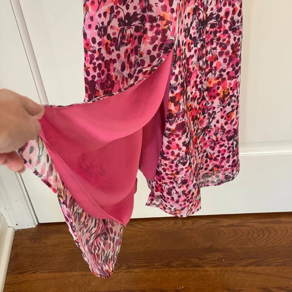 New! REISS Pippa Printed Strappy Midi Dress Multicolored nwot 33791 - Picture 8 of 16